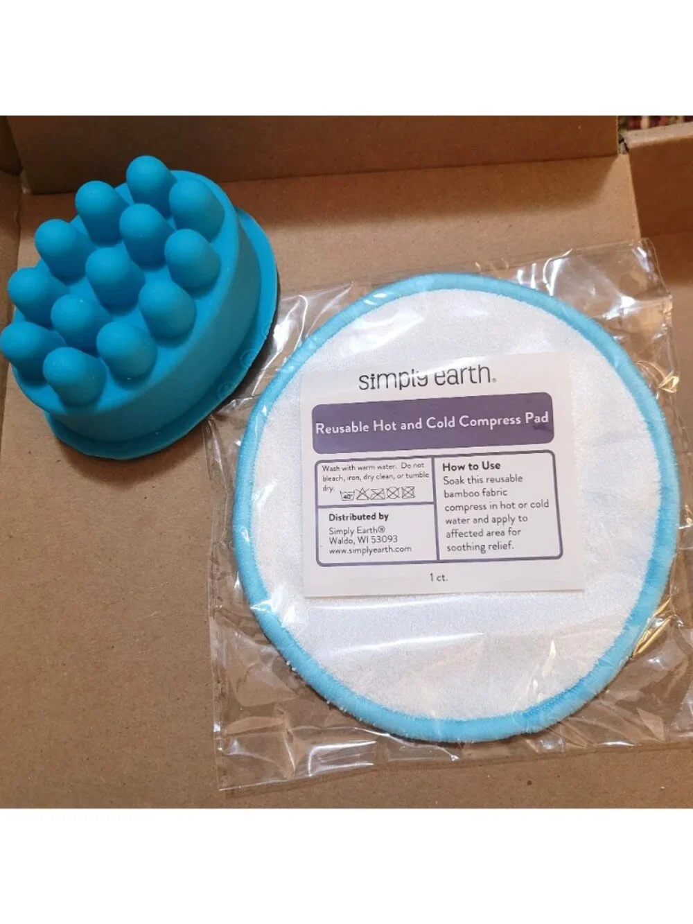 Simply Earth Essential Oil Kit 4 Oils Brush Compress Pad Lotion Base Recipes